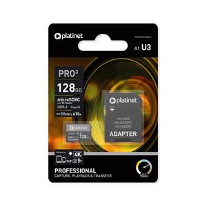 MicroSDXC 128GB U3 Pro A1 90MB/s + SD adaptér obraz