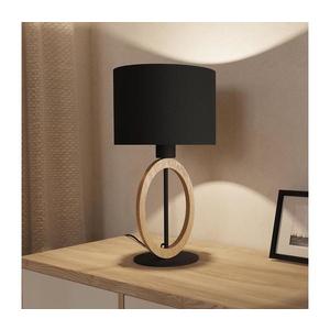 Eglo Eglo 56165 - Stolní lampa BASILDON 1xE27/40W/230V černá/hnědá obraz