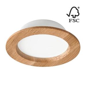 LED Podhledové svítidlo WOODY SPOT LED/12, 5W/230V 3000K dub ø 16 cm obraz