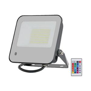 LED RGBW Stmívatelný reflektor LED/50W/230V IP65 šedá + DO obraz