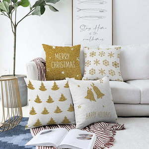 Sada 4 povlaků na polštáře Minimalist Cushion Covers Christmas Vibes, 55 x 55 cm obraz