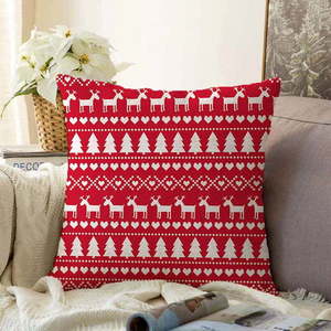 Vánoční žinylkový povlak na polštář Minimalist Cushion Covers Merry Christmas, 55 x 55 cm obraz