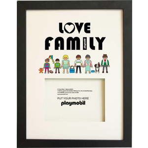 Černý rámeček na zeď 30x40 cm Love Family – Playmobil obraz