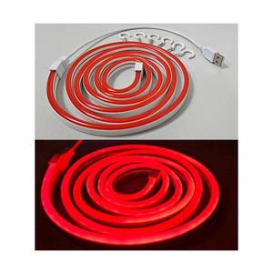 LED Flexibilní pásek NEON LED/5V USB 1, 8 m červená obraz