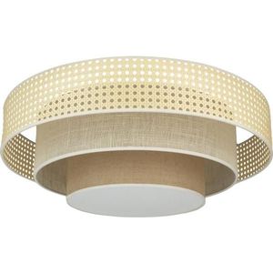 - LED Stropní svítidlo LUNETA LED/26W/230V pr. 60 cm 4000K ratan/béžová obraz