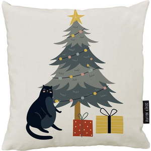 Dekorační polštář s vánočním motivem 45x45 cm Crazy Cat Xmas – Butter Kings obraz