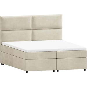 Béžová boxspring postel s úložným prostorem 160x200 cm Rico – Ropez obraz