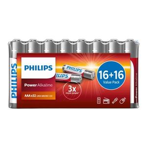 Philips Baterie AAA 1, 5 V Power Alkaline, 32 ks obraz