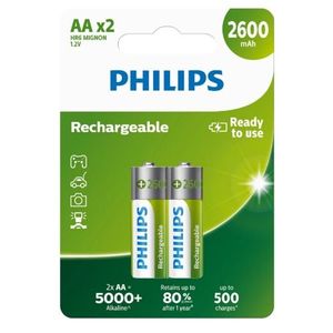 Philips Nabíjecí baterie AA 1, 2 V, 2 ks obraz