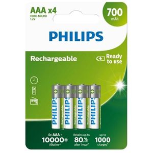 Philips Nabíjecí baterie AAA 1, 2 V, 4 ks obraz