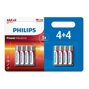 Philips Baterie AAA 1, 5 V Power Alkaline, 4 + 4 ks obraz