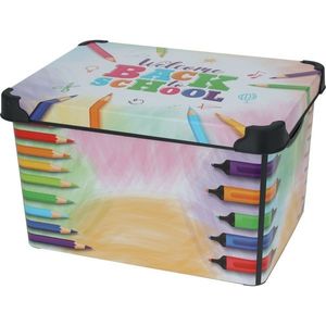 Dětský úložný box s víkem Pencils, 41 x 30 x 24 cm, 22 l, plast obraz