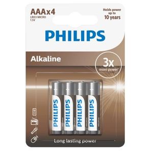 Philips Baterie AAA Entry Alkaline, 4 ks obraz