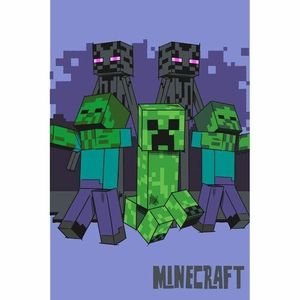 Jerry Fabrics Dětská fleecová deka Minecraft Mobs coming for you, 100 x 150 cm obraz