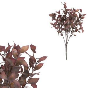 Umělý trs Buxus zeleno-fialová, 33 cm obraz