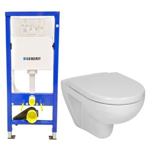 GEBERIT DuofixBasic bez tlačítka + WC JIKA LYRA PLUS + SEDÁTKO DURAPLAST 458.103.00.1 X LY6 obraz