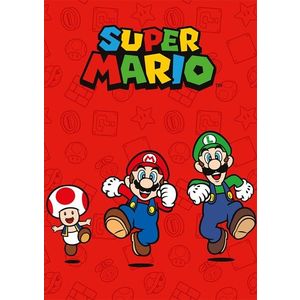 Faro Dětská fleecová deka POLAR SUPER MARIO 100x140 cm červená obraz