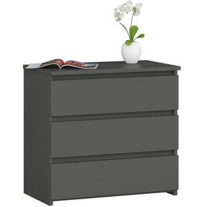 Ak furniture Komoda CL3 60 cm grafitově šedá obraz