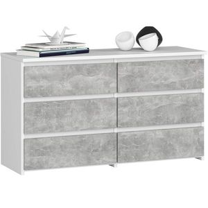 Ak furniture Komoda CL6 100 cm bílá/beton obraz