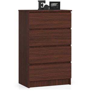 Ak furniture Komoda Kuba 60 cm - 4 šuplíky wenge obraz