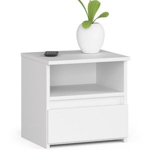 Ak furniture Noční stolek CL1 40 cm bílý obraz