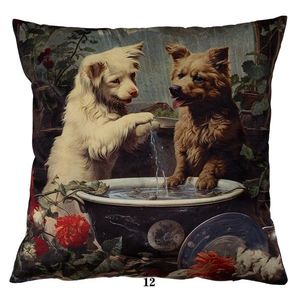 Faro Povlak na polštář DRUK DOG BATH 40x40 cm vícebarevný obraz