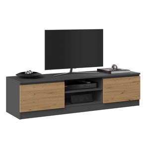 TP Living TV stolek Malwa 140 cm antracit/dub artisan obraz