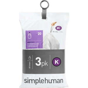 Pytle na odpadky 60 ks 45 l K - simplehuman obraz