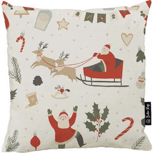 Povlak na polštář s vánočním motivem 45x45 cm Happy Santa – Butter Kings obraz