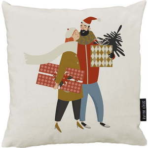 Povlak na polštář s vánočním motivem 45x45 cm Christmas Couple – Butter Kings obraz