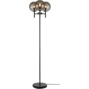 Černá volně stojící lampa v černé barvě Markslöjd Crown Floor 3L, výška 1, 47 cm obraz