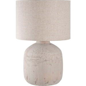 Krémová stolní lampa s textilním stínidlem (výška 46, 5 cm) Bilby – House Nordic obraz