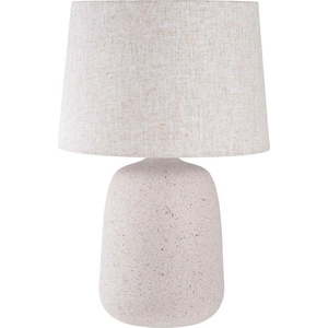 Krémová stolní lampa s textilním stínidlem (výška 47 cm) Croft – House Nordic obraz