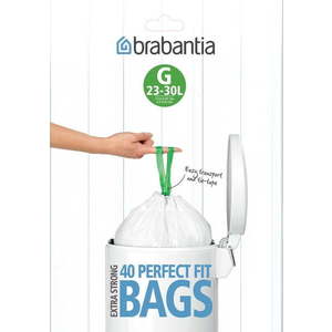 Pytle na odpadky v sadě 40 ks 30 l PerfectFit G – Brabantia obraz