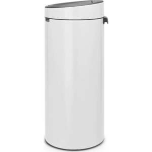 Bílý dotykový ocelový odpadkový koš 30 l Touch Bin – Brabantia obraz