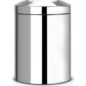 Ocelový odpadkový koš v leskle stříbrné barvě 7 l Flame Guard – Brabantia obraz