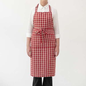 Lněná zástěra Red Gingham – Linen Tales obraz