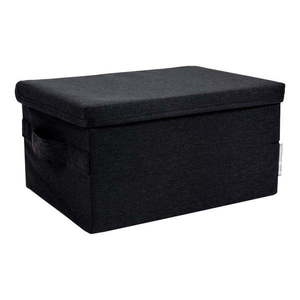 Černý látkový úložný box s víkem 34x45x25 cm Soft Storage – Bigso Box of Sweden obraz