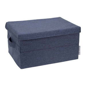 Modrý látkový úložný box s víkem 35x19x26 cm Soft Storage – Bigso Box of Sweden obraz