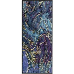 Tmavě modrý pratelný koberec 80x150 cm Swirls – Oyo Concept obraz