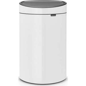 Bílý dotykový ocelový odpadkový koš 40 l Touch Bin – Brabantia obraz