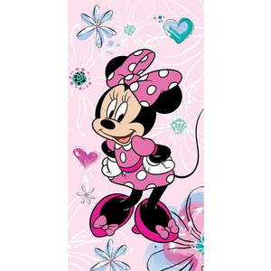 Růžová bavlněná dětská osuška 70x140 cm Minnie – Jerry Fabrics obraz