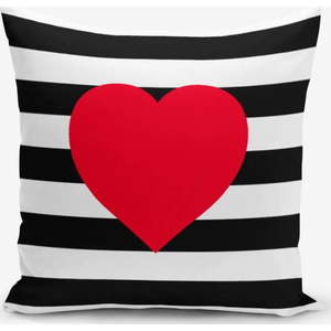 Povlak na polštář Minimalist Cushion Covers Navy Heart, 45 x 45 cm obraz