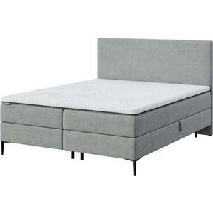 Šedá boxspring postel s úložným prostorem 180x200 cm Bufo – MESONICA obraz