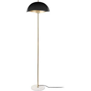 Stojací lampa s kovovým stínidlem v černé a zlaté barvě (výška 154 cm) Waved – Leitmotiv obraz