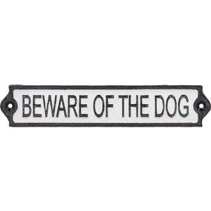 Litinová cedule 26x5 cm Beware of the Dog – Esschert Design obraz