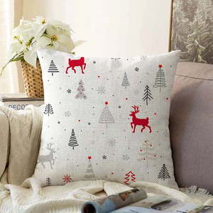 Vánoční žinylkový povlak na polštář Minimalist Cushion Covers Christmas, 55 x 55 cm obraz