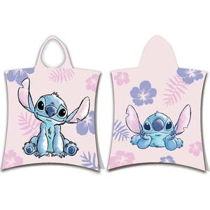 Světle růžové bavlněné dětské pončo Lilo and Stitch – Jerry Fabrics obraz