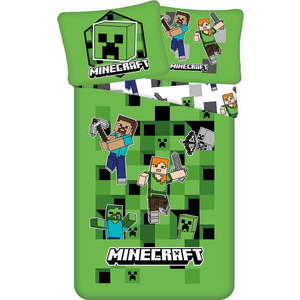 Dětské povlečení na jednolůžko z mikrovlákna 140x200 cm Minecraft – Jerry Fabrics obraz