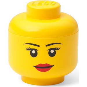 Žlutý úložný box LEGO® Girl, ø 10, 6 cm obraz